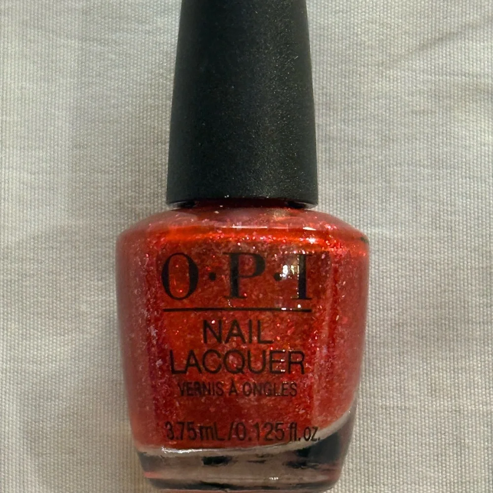 OPI Mini Nail Polish Bundle 5 Colors + Mini Glitter Nail File Manicure Set